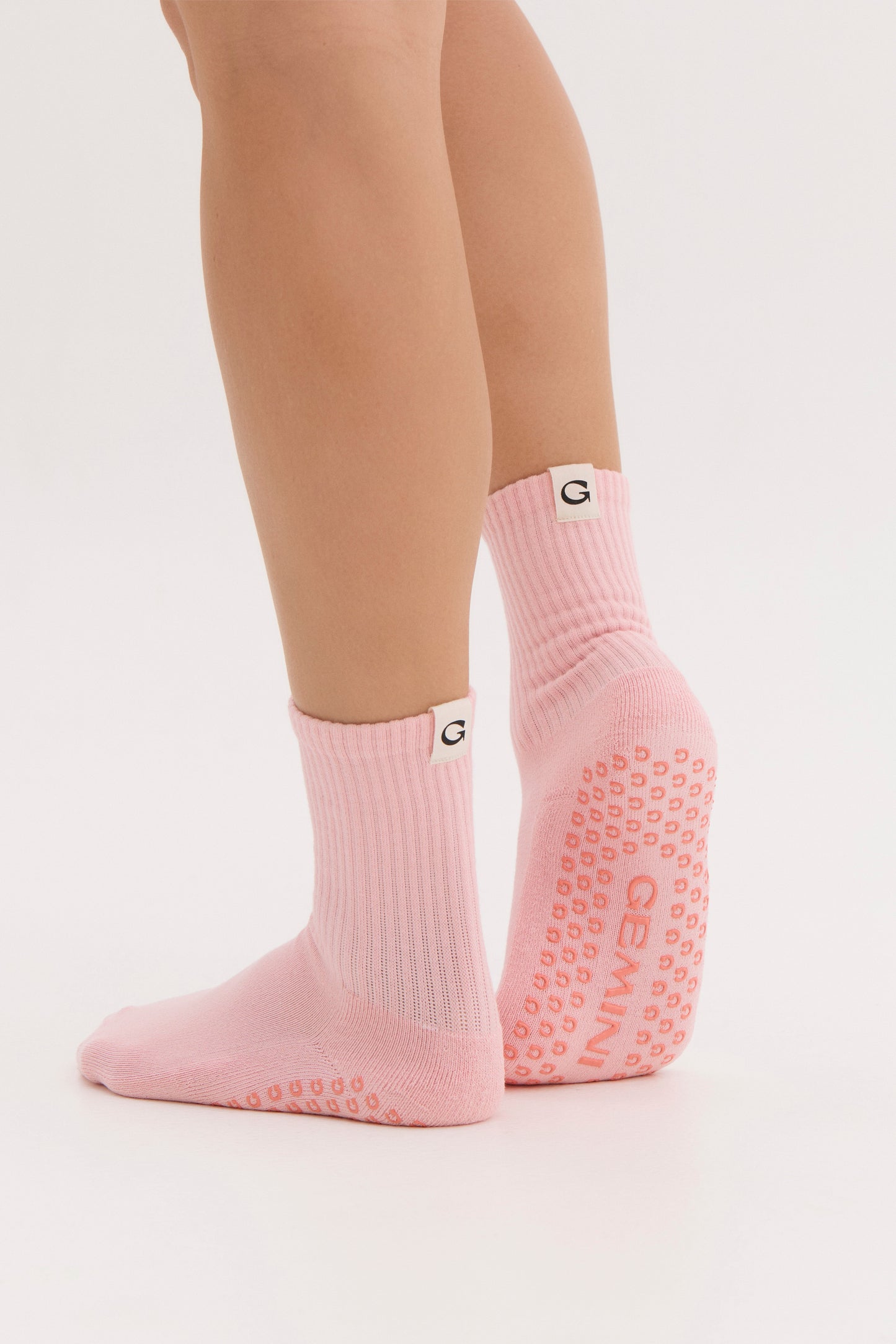 
                  
                    pilates crew socks with grip soles
                  
                
