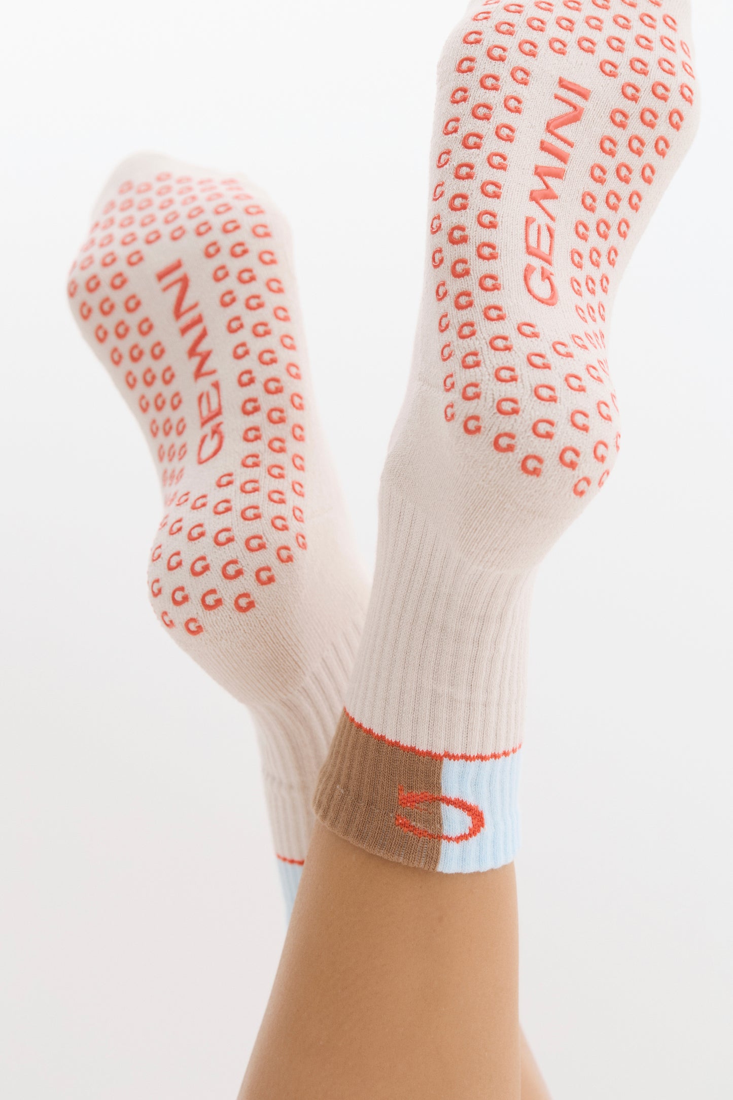 
                  
                    premium blue pilates grip socks for stability
                  
                